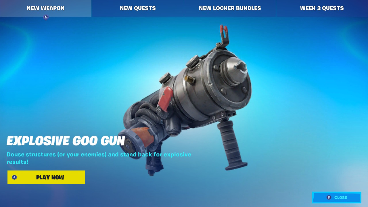 Fortnite's new Goo Gun